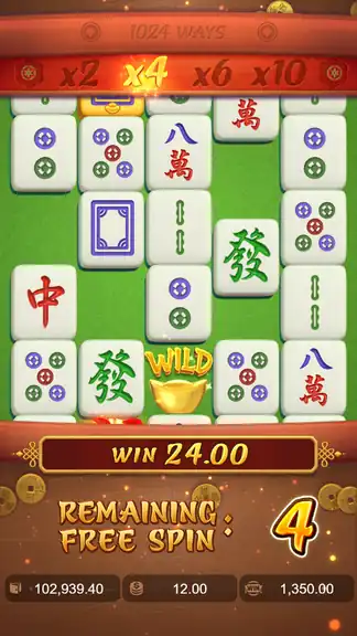 Mahjong Ways checkpoint spin 389, balance 102,987.40, bet 12.00